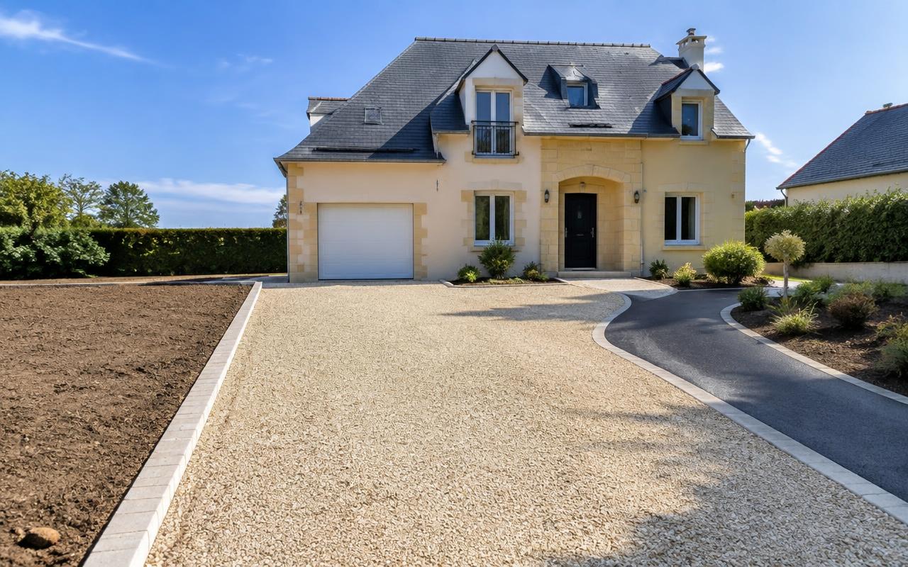 Allées et terrassement