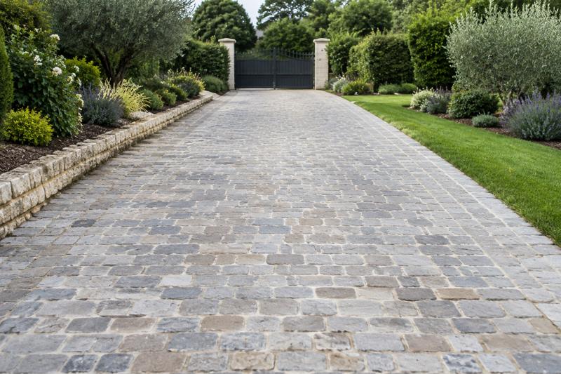 Allée pavée