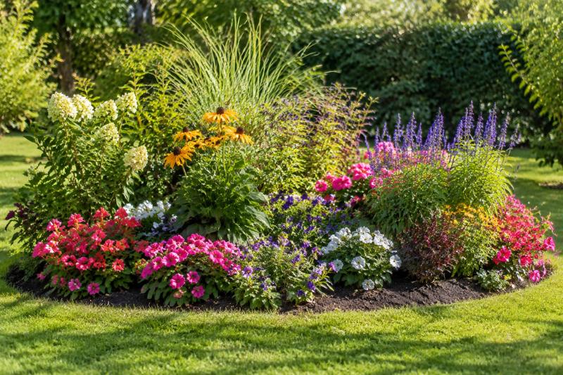 Massif fleuri
