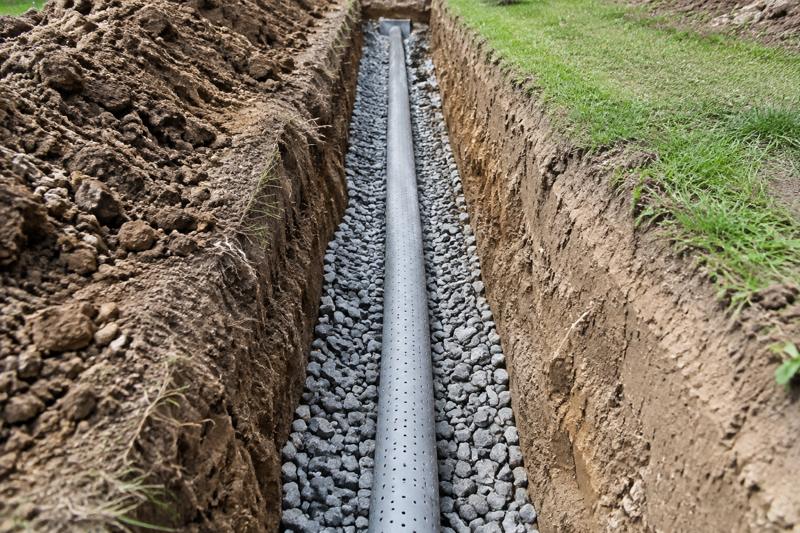 Tranchée drainante