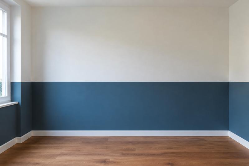 Peinture bicolore