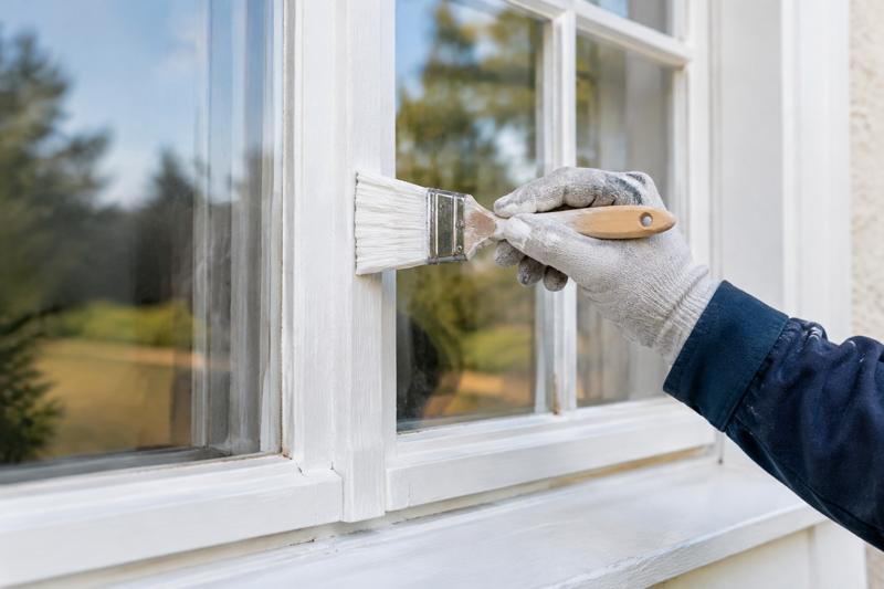Peinture fenêtres bois