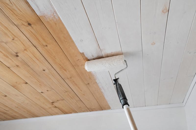 Peinture plafond bois
