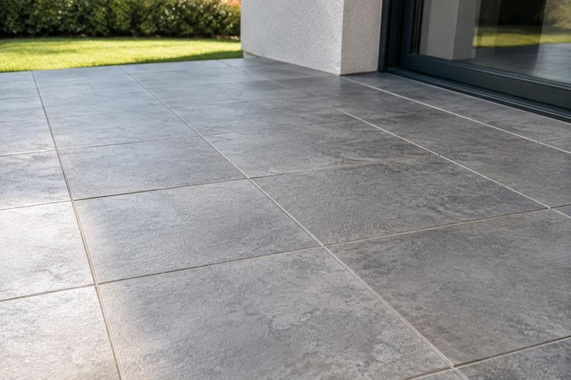 Carrelage extérieur collé